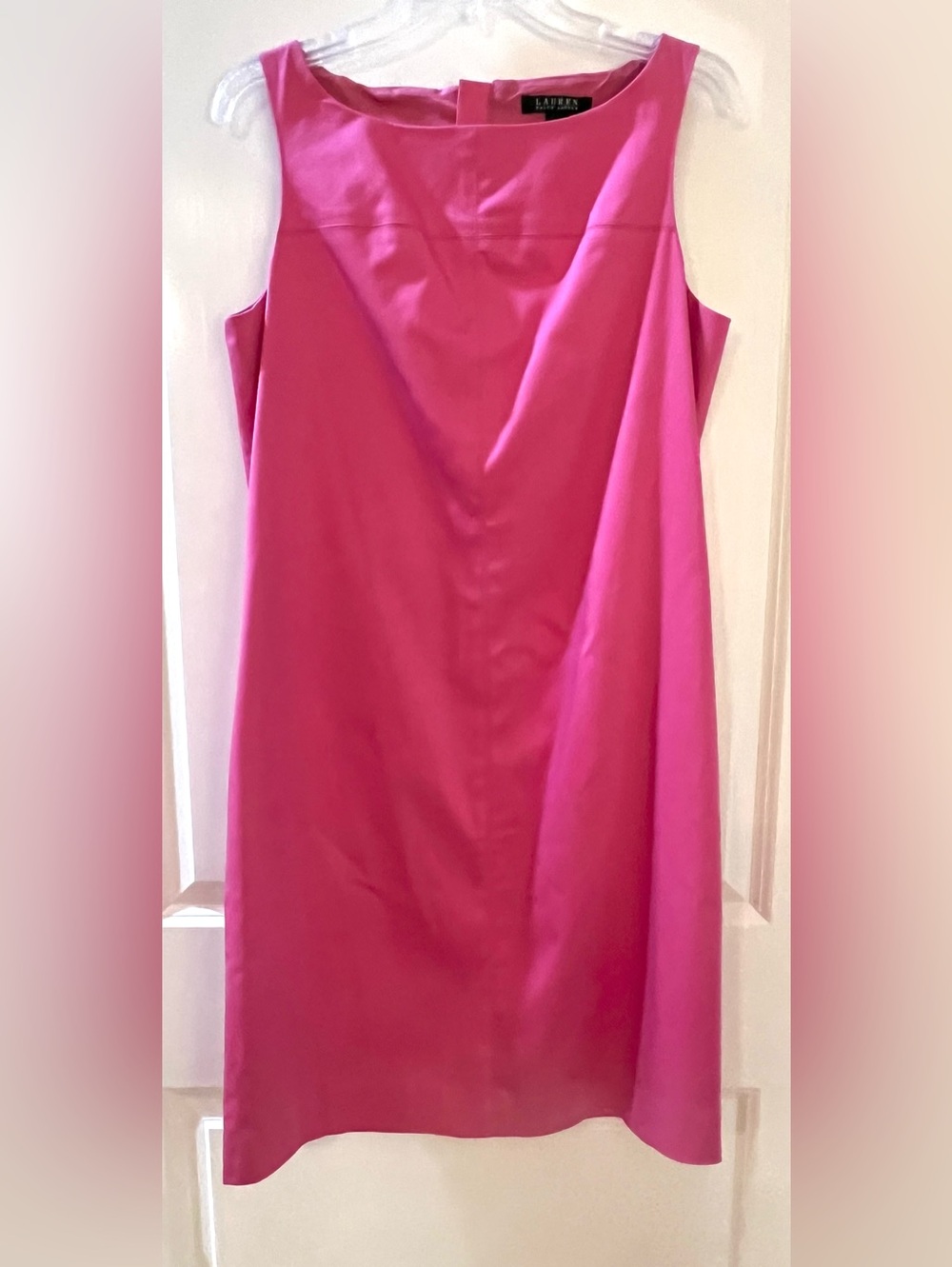 Ralph Lauren Fuchsia Satin Dress